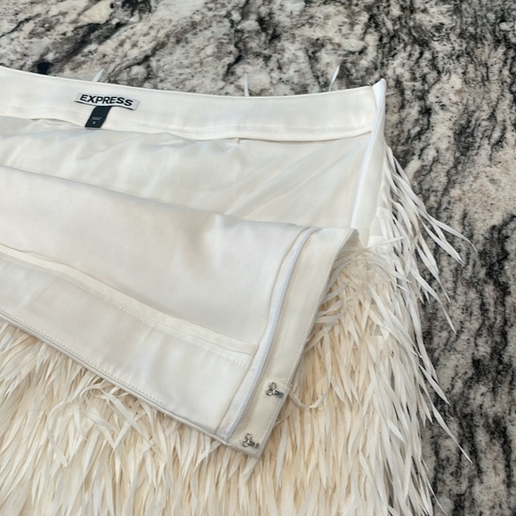 Express Chiffon Fringe Mini Skirt - Picture 5 of 7